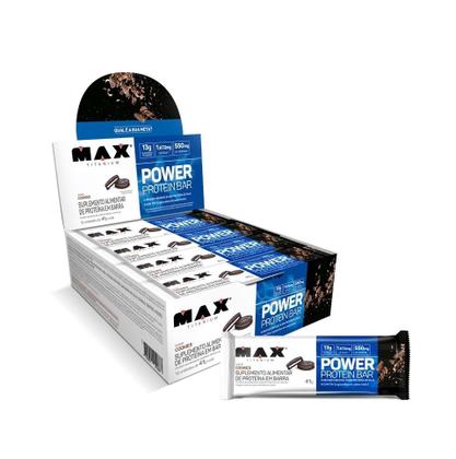 Imagem de Power Protein Bar Caixa com 12 Unidades (492g) - Sabor: Cookies