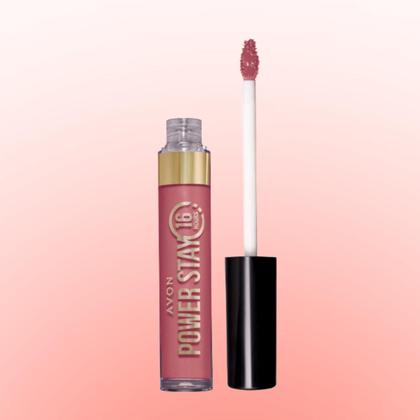 Imagem de Power Stay Avon Batom Líquido Matte 16h cor Toque Rose 6ml