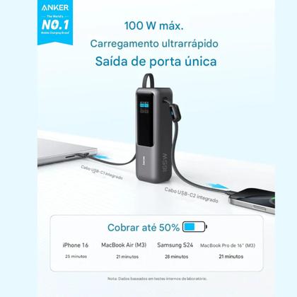 Powerbank Anker 165w 25000mah Aut. Para Transporte Em Avião