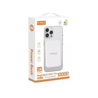 Imagem de PowerBank Carregador Portátil 10000 mAH Magnético Compatível Com Iphone Anatel Original A'GOLD