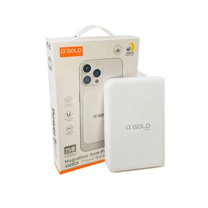 Imagem de PowerBank Carregador Portátil 10000 mAH Magnético Compatível Com Iphone Anatel Original A'GOLD