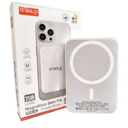 Imagem de PowerBank Carregador Portátil 10000 mAH Magnético Compatível Com Iphone Anatel Original A'GOLD