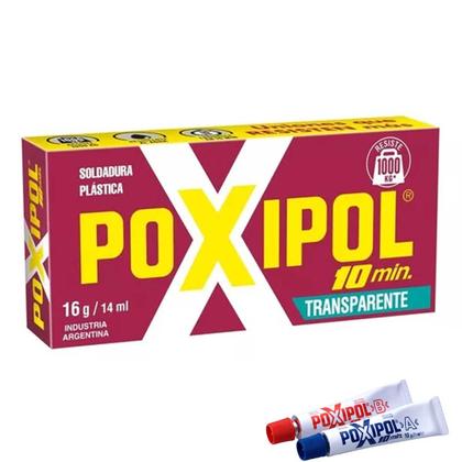 Imagem de Poxipol Solda Plástica 10 Minutos Trasparente 16g