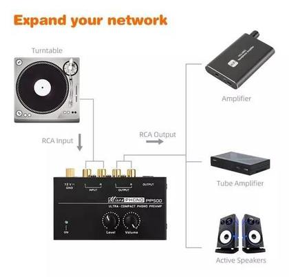 Imagem de Pp500 Phono Preamp Entrada  Estéreo De Baixo Ruído Saída