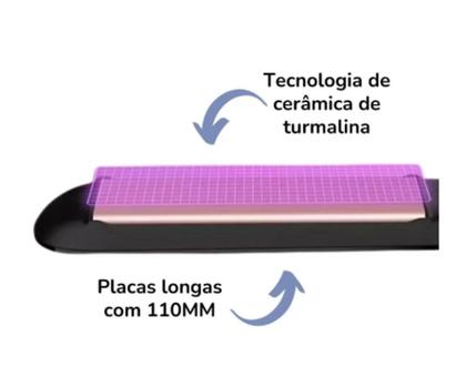 Imagem de Prancha Alisadora Chapinha Cabelo Cerâmica Turmalina 220ºC Bivolt