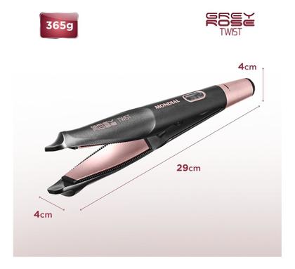 Imagem de Prancha Alisadora Mondial Bivolt Grey Rose Twist P-29 230