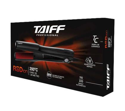 Imagem de Prancha Cabelo Taiff Red Ion Ceramica Bivolt Preta - 100141