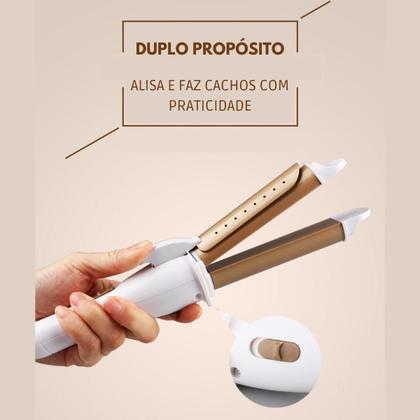 Imagem de Prancha Chapinha 2 Em 1 Alisadora E Modeladora Cachos 30Mm