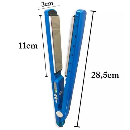 Imagem de Prancha Chapinha Alisadora Cerâmica Profissional Salão de Cabelo Bivolt 110V/220V