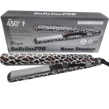 Imagem de Prancha/ Chapinha Babyliss Pro Nano Titanium para progressiva/ para alisar - Animal Print 1 ¹/4 450ºF (230ºC) Original By Roger