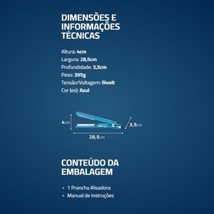 Imagem de Prancha Chapinha de Cabelo 450F Cerâmica Lacrada Painel Digital