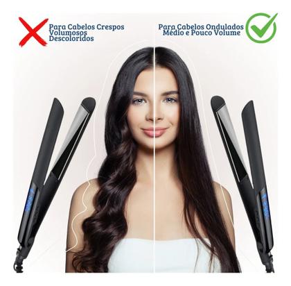 Imagem de Prancha Chapinha De Cabelo Placa Titânio Profissional Bivolt