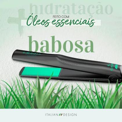 Imagem de Prancha de Cabelo GAMA Italy Babosa Ceramic Íon Preto Bivolt