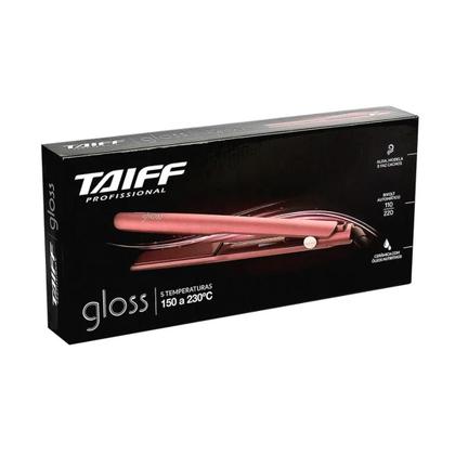 Imagem de Prancha de cabelo gloss rose led bivolt 150c a 230c taiff