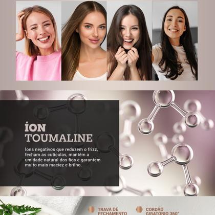 Imagem de Prancha de Cabelo Philco Titanium Chrome Rose Bivolt PPR10 Display Digital