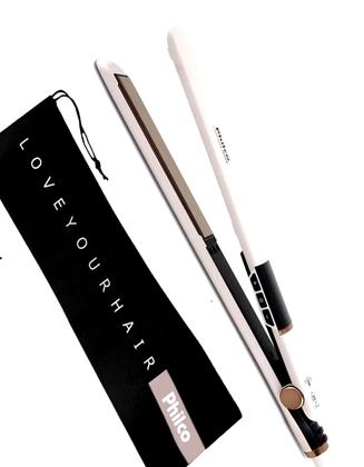 Imagem de Prancha De Cabelo Philco Titanium Profissional Salão Digital Ions 450f Progressiva Chapinha Com Maleta