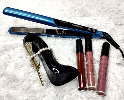 Imagem de Prancha De Cabelos Alisadora Britania Titanium 220ºc Chapinha Progressiva Salão Blue Bivolt