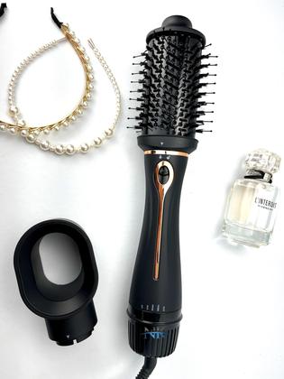 Imagem de Prancha De Cabelos Philco Titanium 450ºf Ions Tourmaline Digital Progressiva Rose PS45 Bivolt Escova Secadora Alisadora 4 em 1