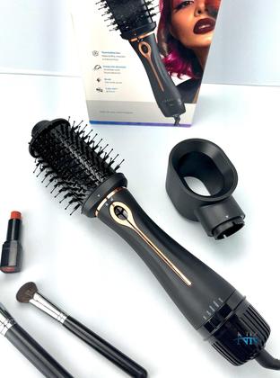 Imagem de Prancha De Cabelos Philco Titanium 450ºf Ions Tourmaline Digital Progressiva Rose PS45 Bivolt Escova Secadora Alisadora 4 em 1