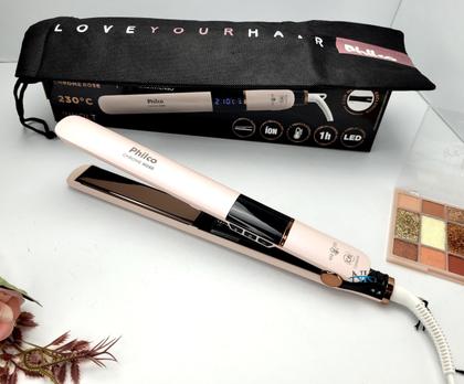 Imagem de Prancha De Cabelos Philco Titanium 450ºf Ions Tourmaline Digital Progressiva Rose PS45 Bivolt