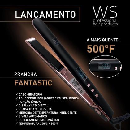 Imagem de Prancha Fantastic Slim - 260C - Função Iônica