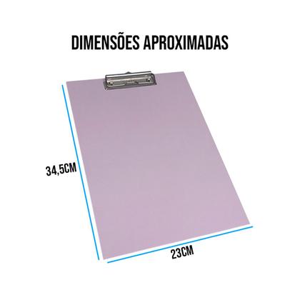 Imagem de Prancheta A4 Colorida Com officio MDF Stalo Prendedor de alta eficiencia