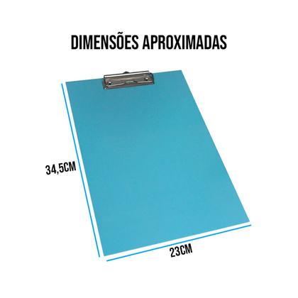 Imagem de Prancheta A4 Colorida Com officio MDF Stalo Prendedor de alta eficiencia