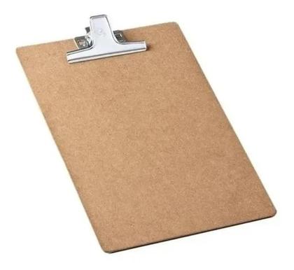 Imagem de Prancheta A4 De Madeira Mdf com Prendedor De Metal - ACRIMET