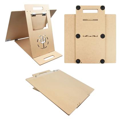 Imagem de Prancheta Portátil A4 Articulada MDF Natural Trident - 4820-A4N