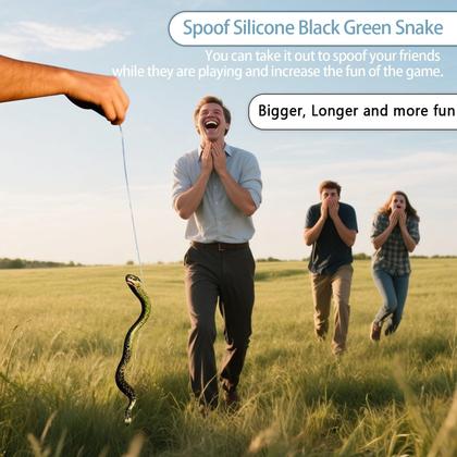 Imagem de Prank Fake Snake XINLINGYU 1,2 m com corda e clipe de borracha