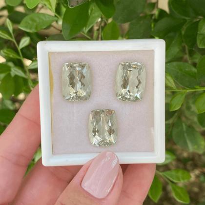 Imagem de Prasiolita Cushion SET 31,89ct