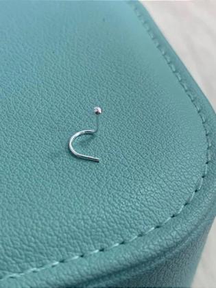 Imagem de Prata 925 legitíma 1 peça anel de nariz Piercing nariz bolinha nostril prata 925 legitima unissex