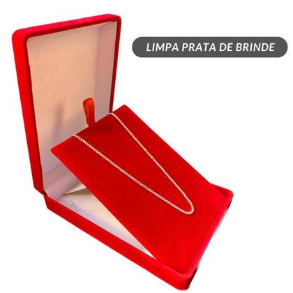 Imagem de Prata Masculina Fina 925 70Cm Legítima 2Mm Grumet