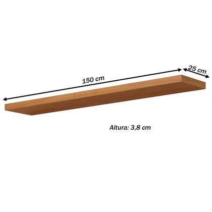 Prateleira 150cm Freijó - Pradel Imagem de Prateleira 150cm Freijó - Pradel