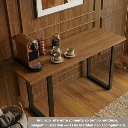 Imagem de Prateleira 50x70 Tampo Mesa MDF 15mm Rústico 70x50 Arrigo Móveis