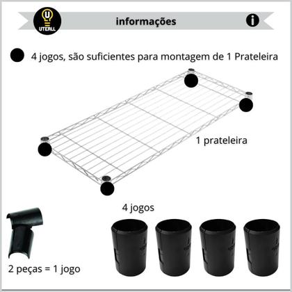 Imagem de Prateleira Avulsa  L757W355H1500MM  Uteall