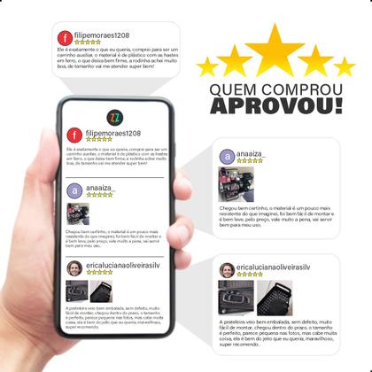 Imagem de Prateleira Carrinho Auxiliar Organizador de Objetos Multiuso 4 Andares com Rodinhas Cozinha Banheiro Sala Escritório