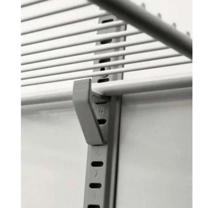 Imagem de Prateleira com 4 Grampos Branca Imbera para Vr-08 e Ccv-144