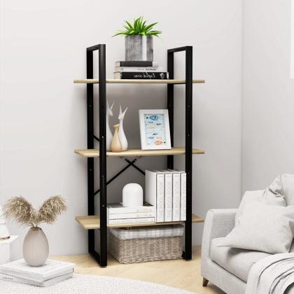 Imagem de Prateleira de armazenamento vidaXL Sonoma Oak Aglomerado 60x30x105 cm