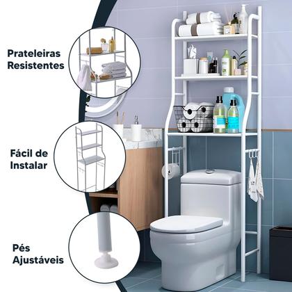 Prateleira De Banheiro Lavanderia Rack Suporte Organizador - Holtter Home Design Imagem de Prateleira De Banheiro Lavanderia Rack Suporte Organizador