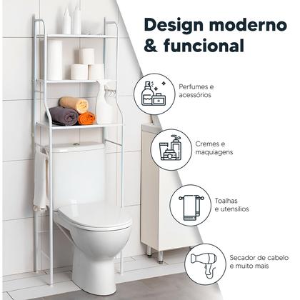 Prateleira De Banheiro Lavanderia Rack Suporte Organizador - Holtter Home Design Imagem de Prateleira De Banheiro Lavanderia Rack Suporte Organizador