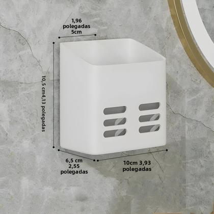 Imagem de Prateleira De Banheiro Sem Perfuração, Organizador De Maquiagem Montado Na Parede, Suporte Para