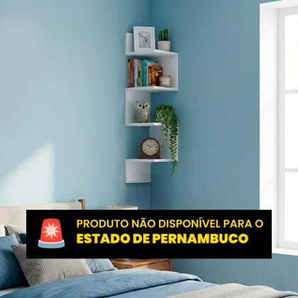 Imagem de Prateleira De Canto Suspensa Decorativa Estante Livros