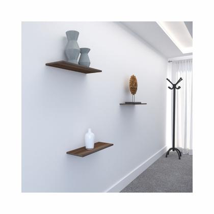 Imagem de Prateleira de Madeira 60x10 com Suporte Invisível Decoração
