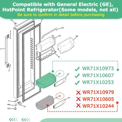 Imagem de Prateleira de módulo de compartimento de porta compatível com o refrigerador GE HotPoint
