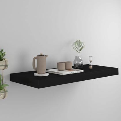 Imagem de Prateleira de parede flutuante vidaXL Black Honeycomb MDF