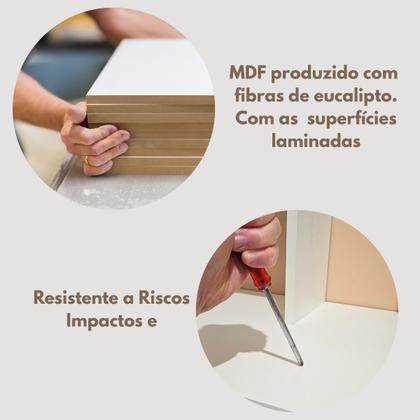 Imagem de Prateleira De Parede MDF Canaleta Para Decoracoes e Itens Pessoais