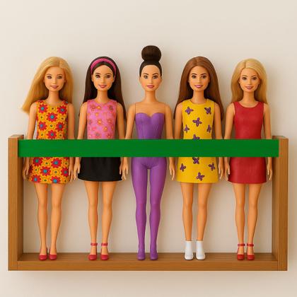 Imagem de Prateleira de Parede para Coleção de Bonecos  Marvel, Barbie, SuperHeróis  Estante Geek Decorativa e Organizadora para Quarto Nerd Menino MDF 55cm