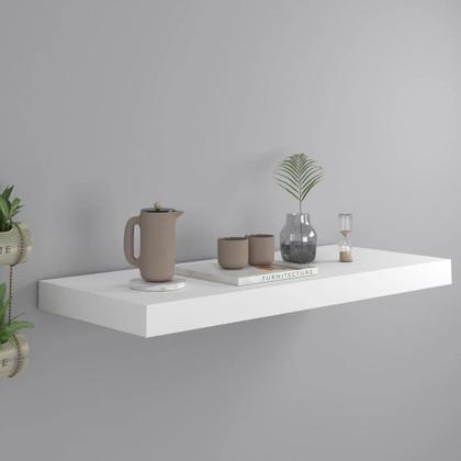 Imagem de Prateleira de parede vidaXL Modern Honeycomb MDF com estrutura metálica branca