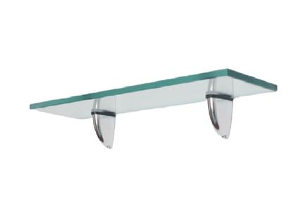 Imagem de Prateleira de vidro 50x10 Bico Tucano Kit com 4 unidades